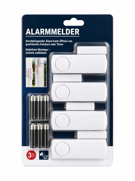 Allarmmelder Kabellose Montage Alarm 4 Stück 110dB