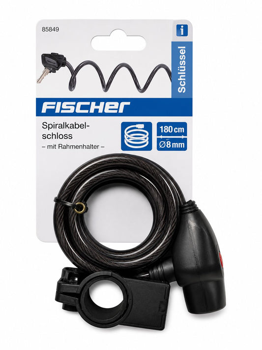 Fischer Spiralschloss 180 cm mit zwei Schlüsseln