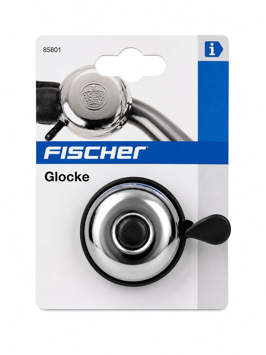 Fischer Glocke Trekking schwarz oder chrom