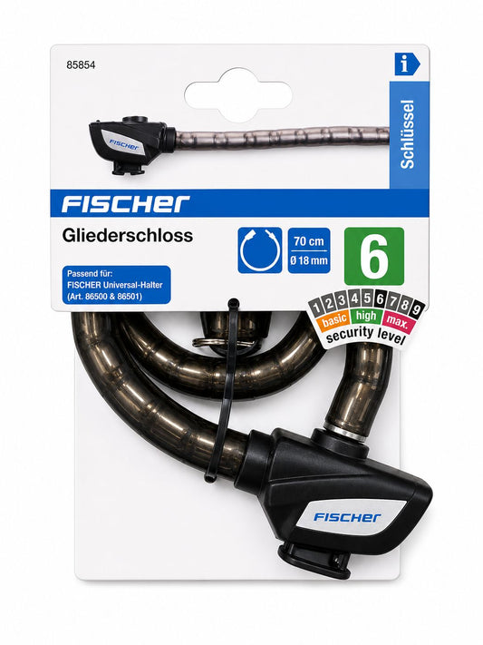 Fischer Gliederschloss, schwarz