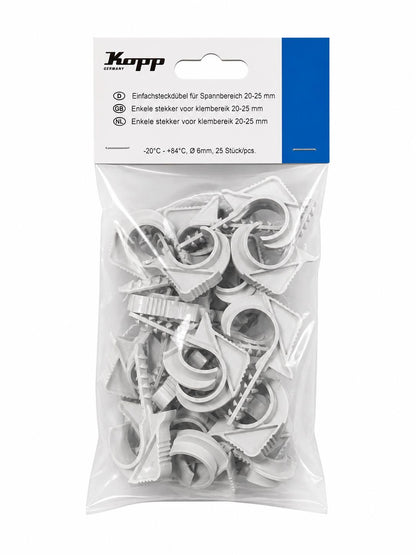 KOPP Single plug-in dowel for clamping range 20-25mm, drill diameter 6 mm