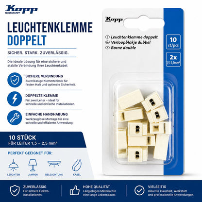 KOPP Leuchtenklemme doppelt