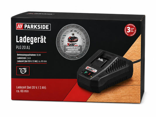 Schnell Ladegerät in 60Min PLG 20 A1 für 2 Ah Akku für Parkside Produkte NEU OVP