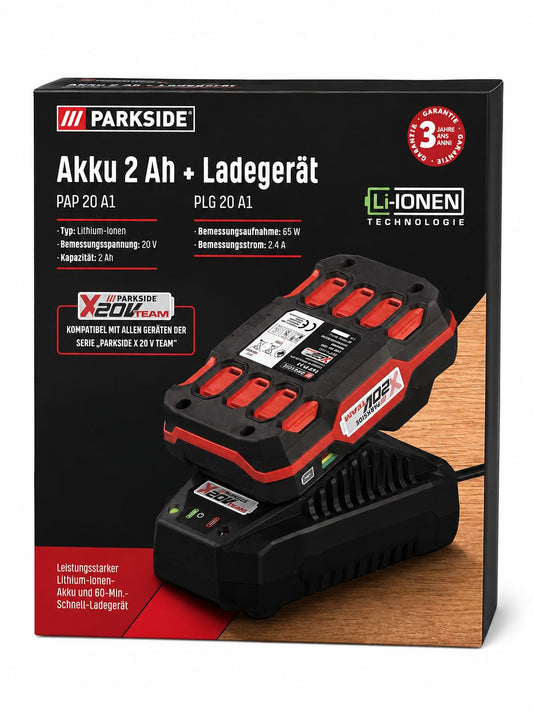 PARKSIDE® 20V Akku 2Ah PAP 20 A1 Akku X 20 V Geräten der Serie PARKSIDE X 20 V