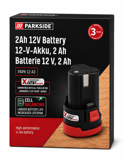PARKSIDE® 12V Akku PAPK 12 A3 Ersatzakku 2 Ah 12 Volt 2Ah Batterie