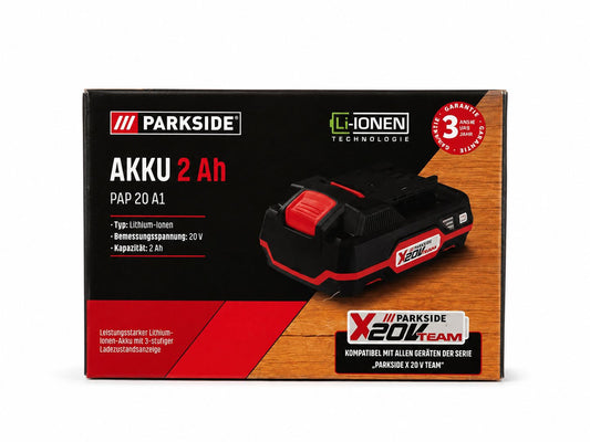 PARKSIDE X20V Team Akku 20V 2Ah PAP 20 A1 Li-Ion Akku Original