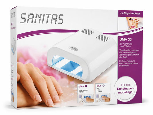 Nagelkunst UV Nageltrockner SANITAS SMA 33 Maniküre Pediküre Nagel Studio Neu