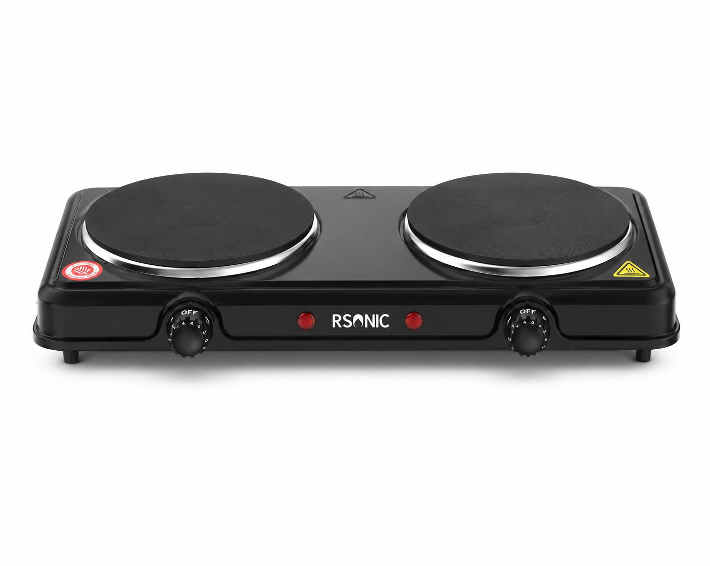 Rsonic Elektrische-Doppelkochplatte 1000W Kochplatte Hot Plate