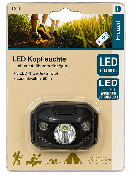Fischer LED Kopfleuchte mit Gurt