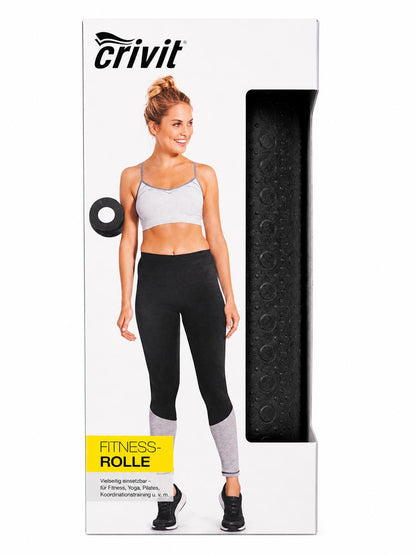 CRIVIT Fitnessrolle, vielseitig einsetzbar für Fitness, Yoga, Pilates, Koordinationstraining u. v. m.