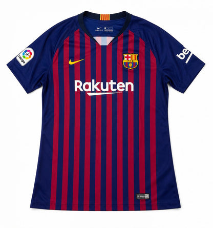Originale Nike Damen FC Barcelona Stadium Home T-Shirt, Deep Royal Blue/University Gold