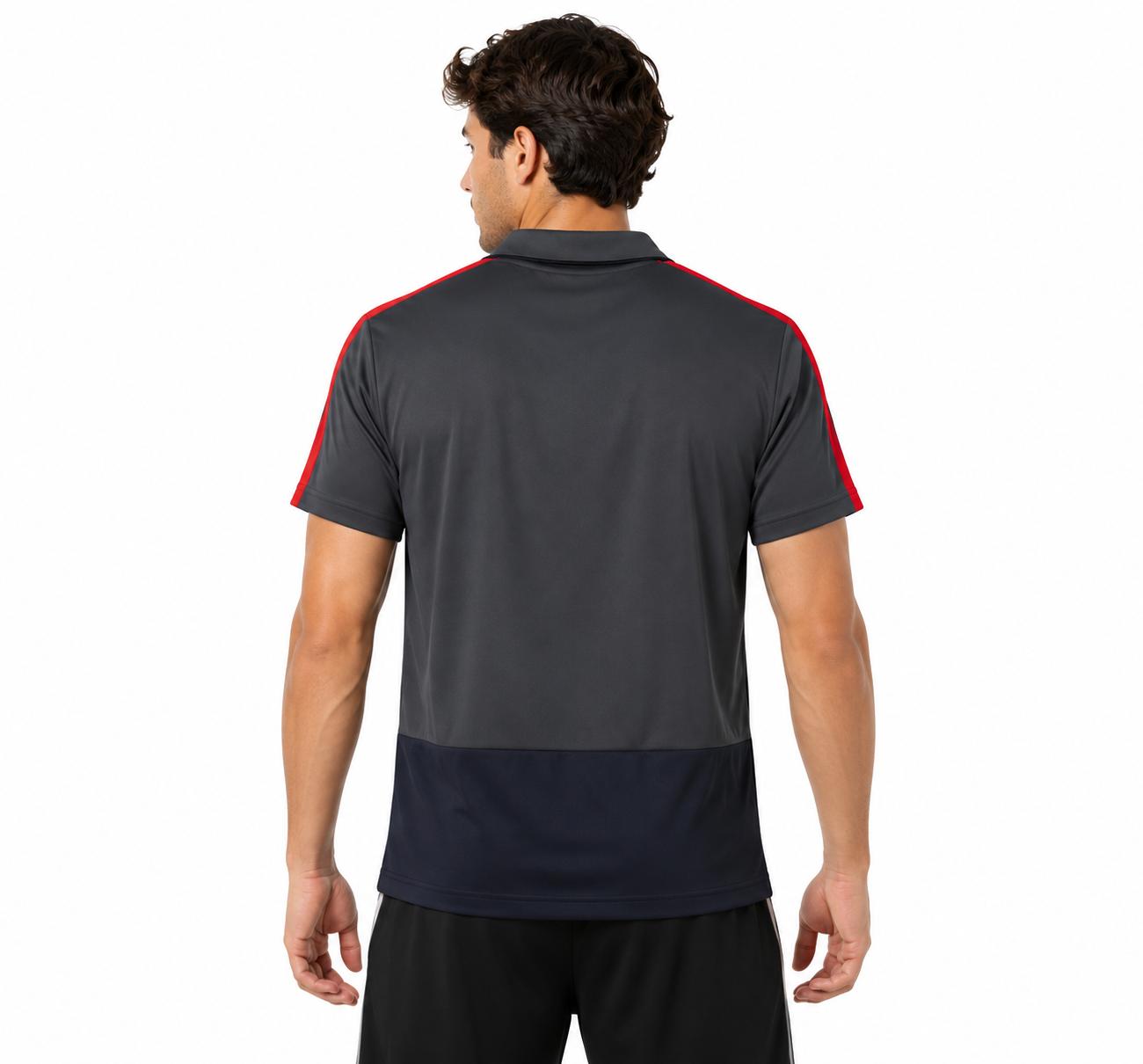 adidas Herren Spanien Poloshirt, Dgsogr/Ntgrey/Red, S