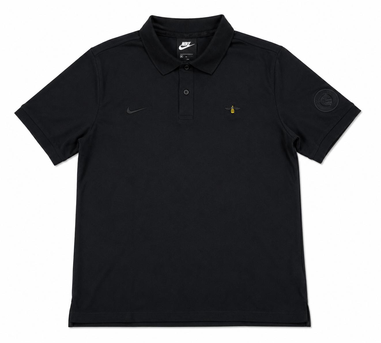 Nike Herren Manchester City FC Polo Pq Crest Poloshirt, Black