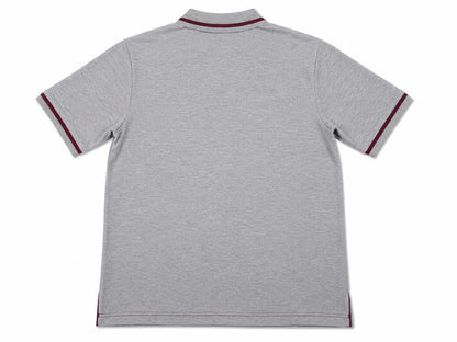 adidas Herren Poloshirt FC Bayern, Medium Grey Heather/Cardinal/Tribe Blue S14, XS, F85644