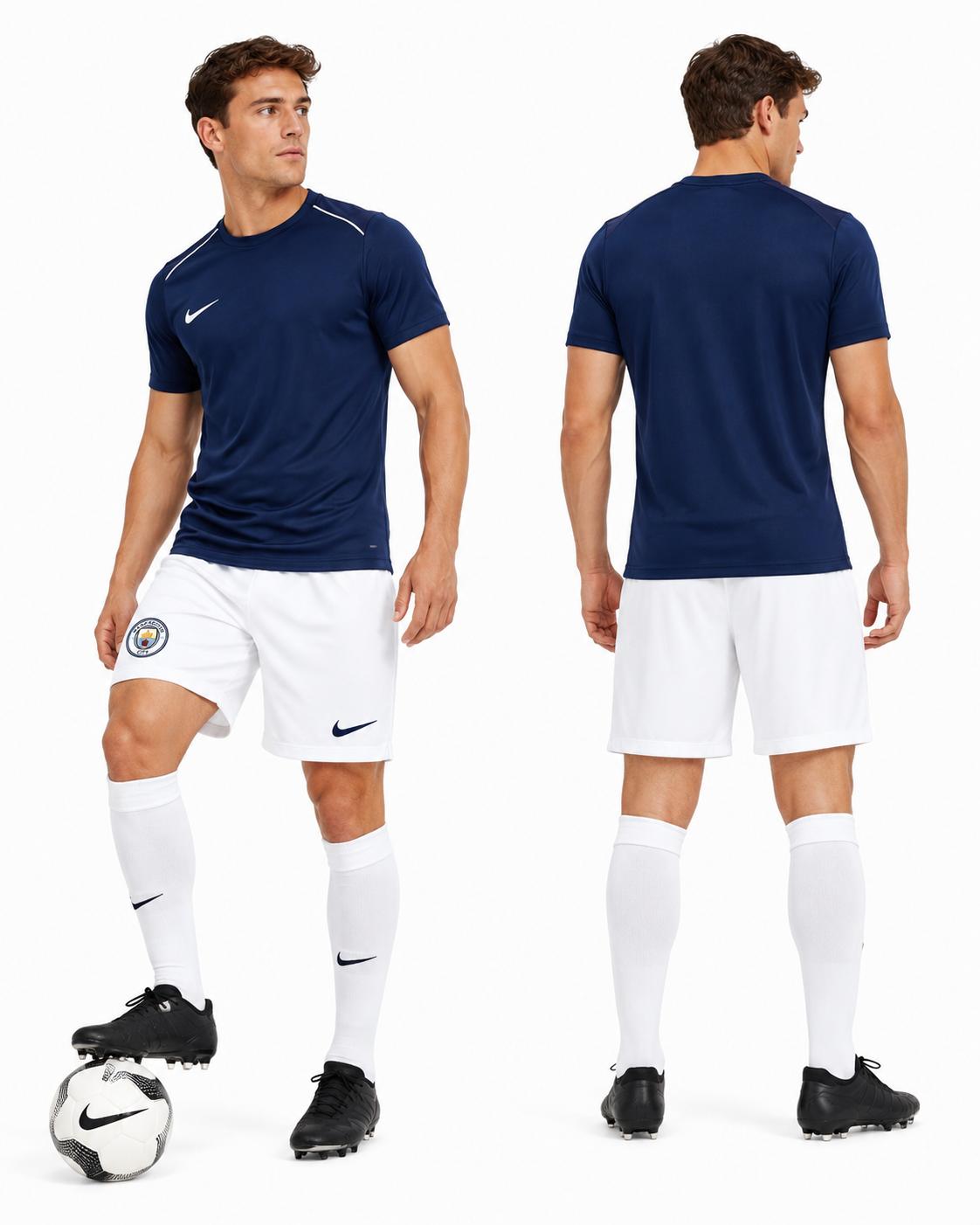 Nike Herren Manchester City FC Stadium Home/Away Short Weiß XL