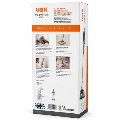vax SteamFresh REACH Dampfreiniger UK-Import mit Adapter