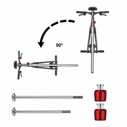 Abus NutFix M5 RD 2x Achse 100/135, Rot