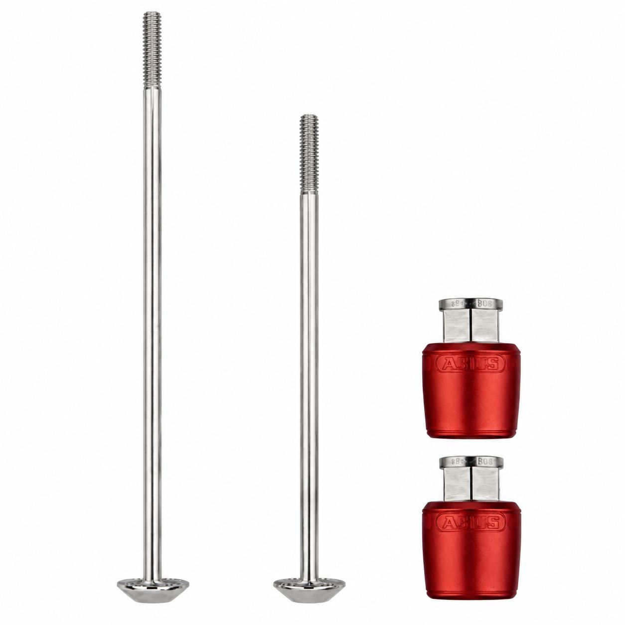 Abus NutFix M5 RD 2x Achse 100/135, Rot