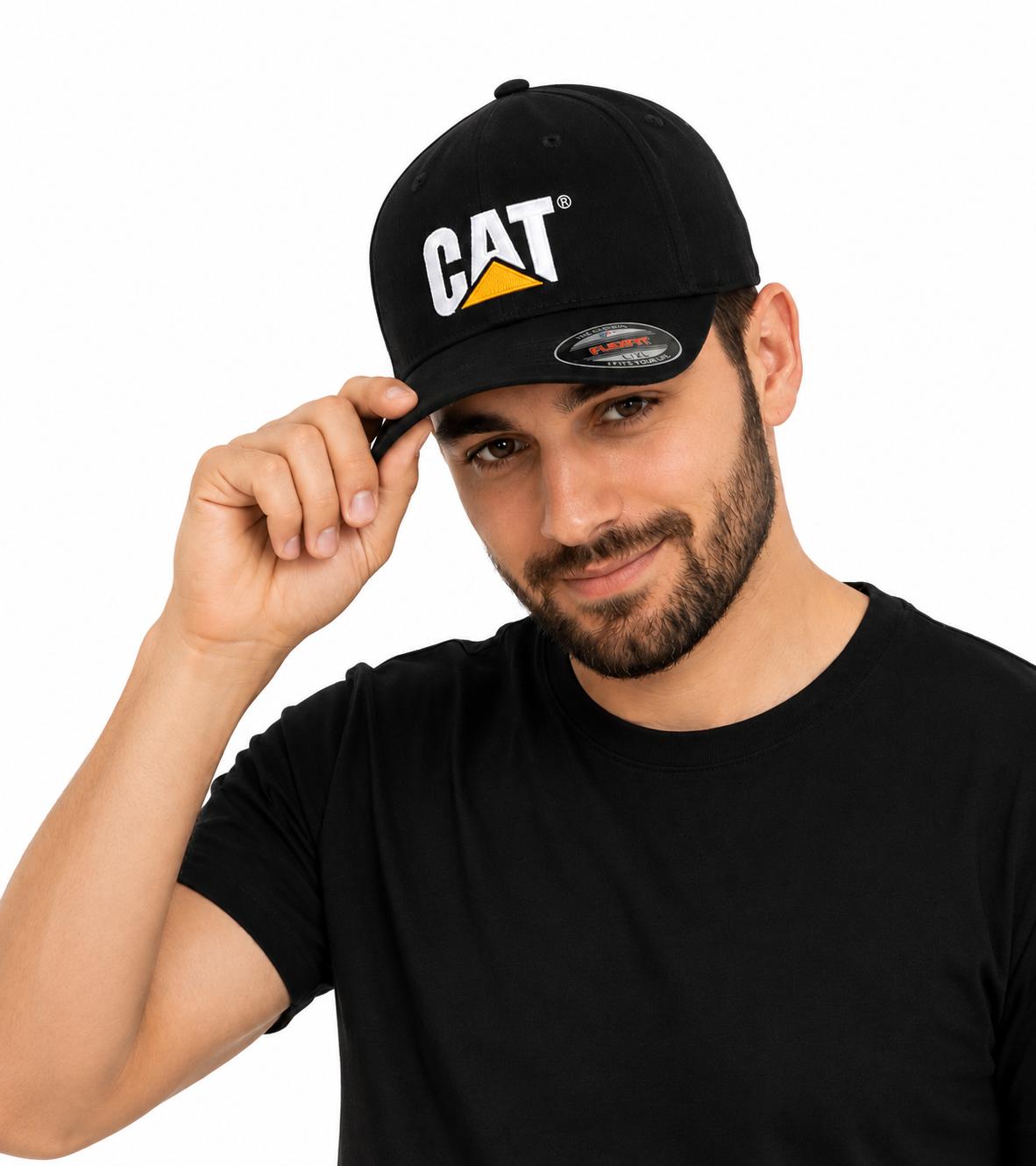 Cat Schirmmütze Schwarz