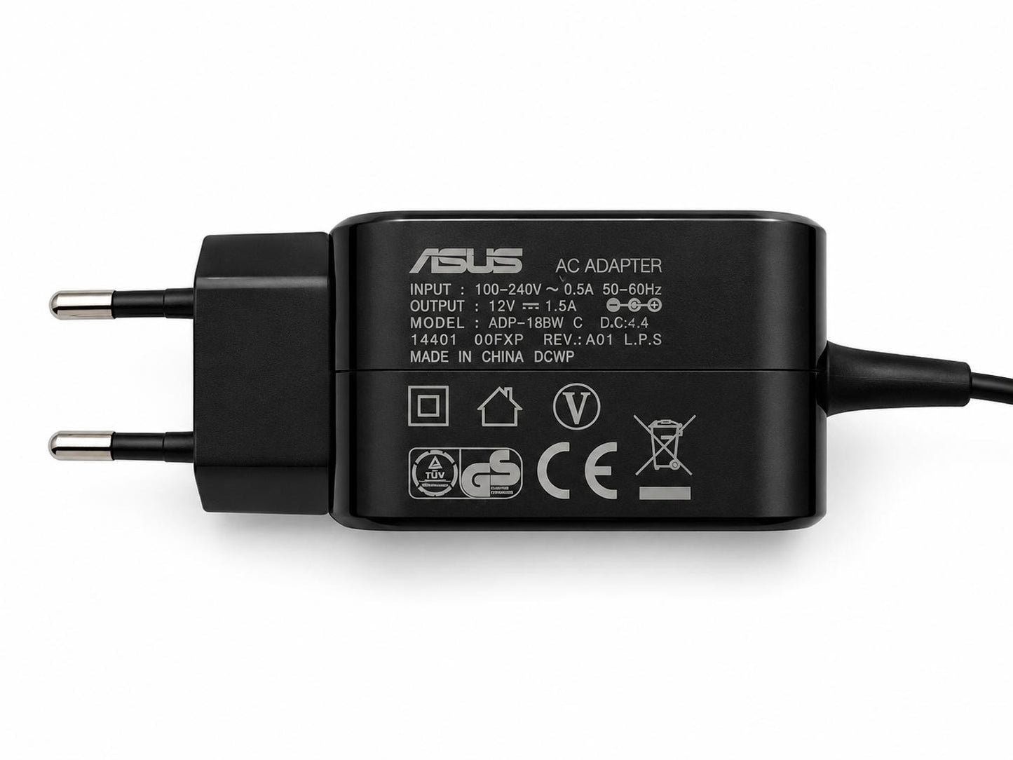 ASUS Netzteil 12V 1,5A 18W – Adapter mit 4,0 x 1,35 mm Stecker