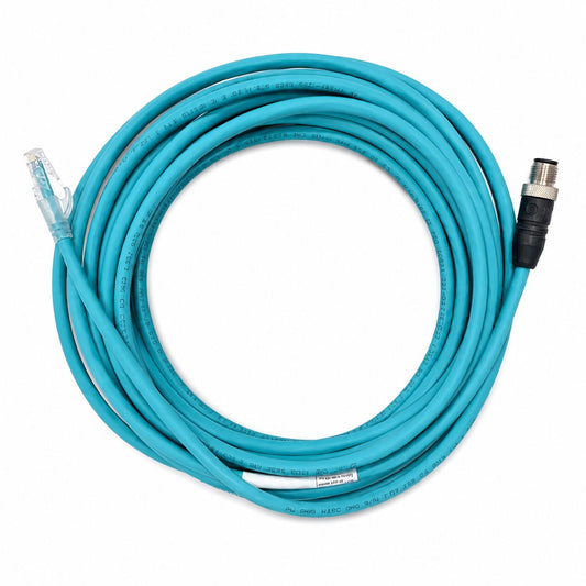 SZRMCC M12 4 Pin Stecker auf RJ45-Stecker Mechanische Sensor-Kamera Cat5e hochflexibles Ethernet-Kabel (5m/16.4ft)