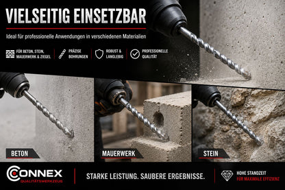 Connex Betonbohrer Steinbohrer Hartmetall verschiedene Größen + Model