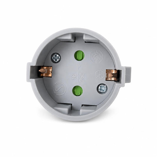 KOPP Germany Kunststoff Schutzkontakt-Kupplung mit Abzugshilfe IP20 für 3x1,5 mm²
