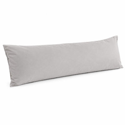 Urbanara Oufeiro Kissenbezug Hellgrau 100% Baumwolle Kopfkissenbezug 40 x 140 cm