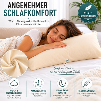 Urbanara Montrose Kissenbezug Creme – 100% Baumwolle