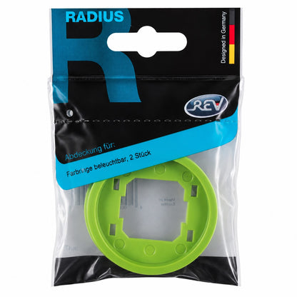 REV Ritter Radius Farbring  Beleuchtungsring für Schalter und Steckdosen, 2 Stück