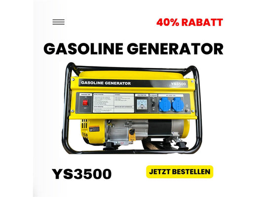 Gasoline Generator YS3500 15L 230V Gelb